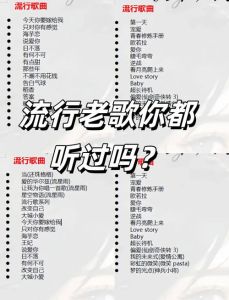 80后KTV必唱十首歌-重温青春情怀